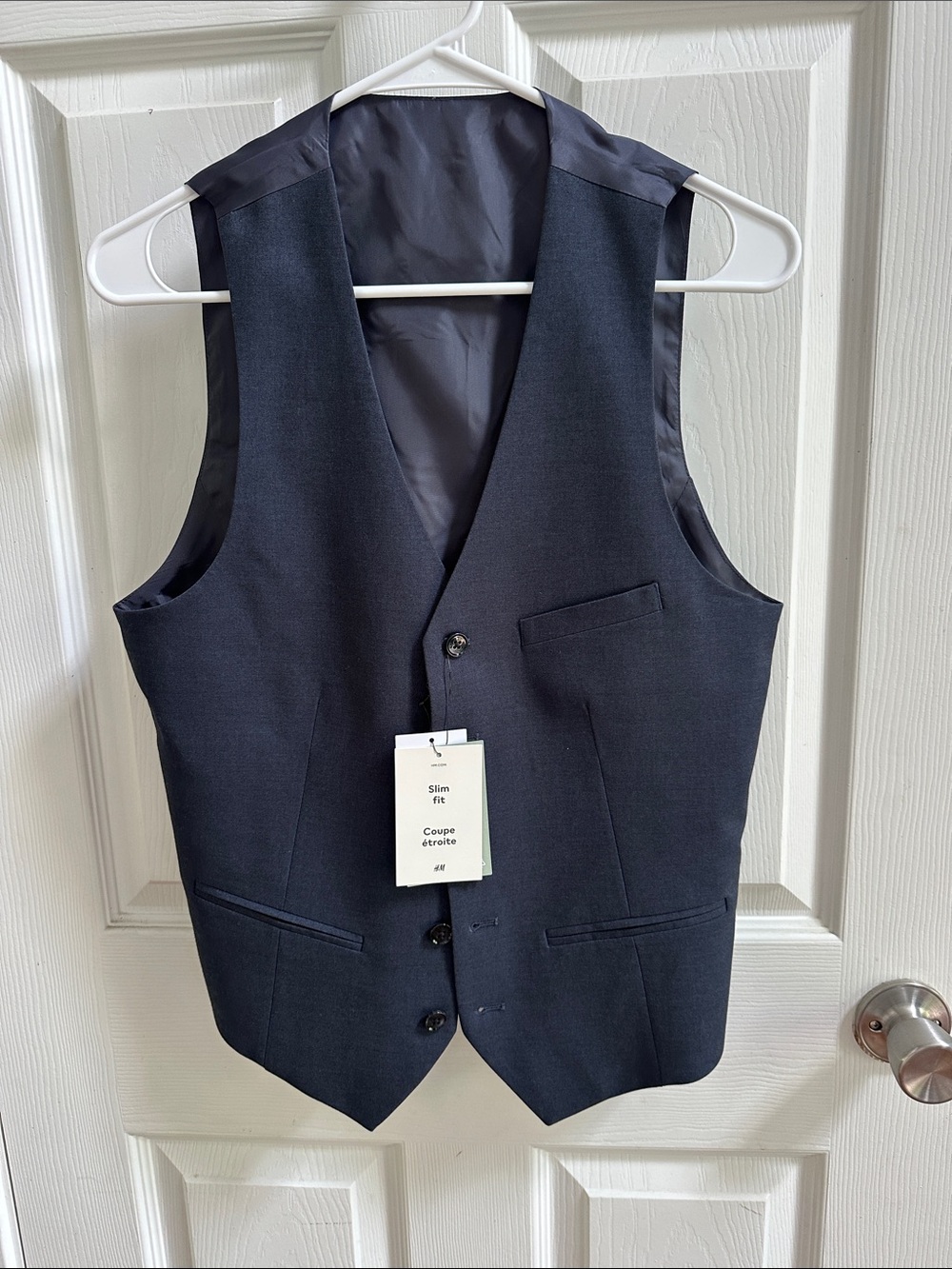 H&M Men's Dark Navy Tailored Vest